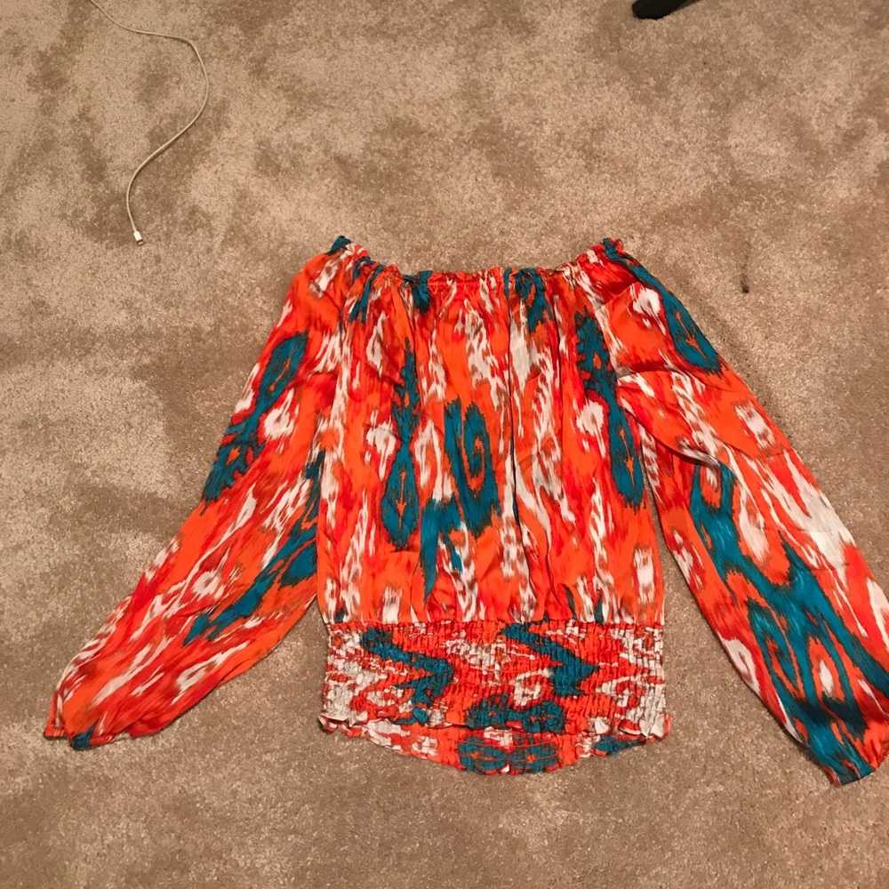 MK off the shoulder shirt